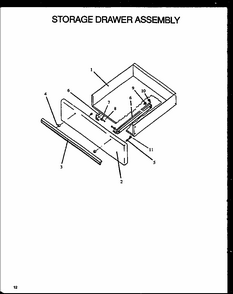 Storage Door Assembly (sbc24fx5/p1142295nl) (sbc24fxo/p1142411nw) Diagram and Parts List for GBE22AAOEPT P1137994NW Amana Range