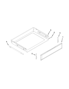 Drawer Parts Diagram and Parts List for MER8600DE0  Maytag Range