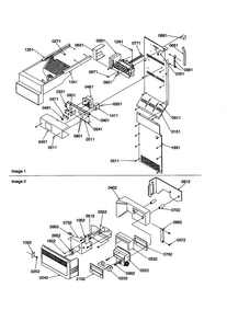 Ice Maker/control Assy. Diagram and Parts List for SBDE21VPE-P1317201WE  Amana Refrigerator