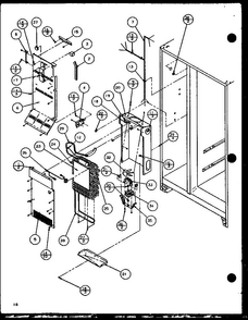 Section 8 Diagram and Parts List for SC25JP-7870114W  Amana Refrigerator