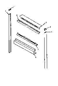 Trim Diagram and Parts List for AO27SEW1 P1132340NW Amana Range