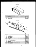 MINI - RAIL Diagram and Parts List for PKU139  Amana Microwave Oven Combo