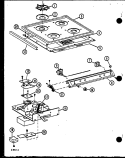 Part Location Diagram of 301599E Whirlpool BURNER BOX