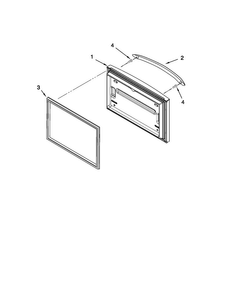 Freezer Door Parts Diagram and Parts List for MFF2258VEM7  Maytag Refrigerator