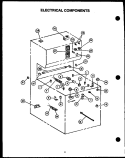 ELECTRICAL COMPONENTS Diagram and Parts List for RKT-396  Caloric Microwave Oven Combo