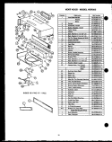 VENT HOOD Diagram and Parts List for HCR305  Caloric Microwave