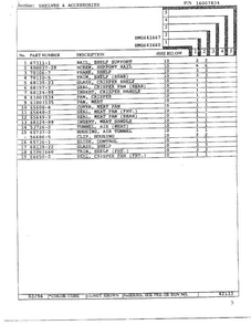 Shelves/accessories Page 2 Diagram and Parts List for HMG641667  Admiral Refrigerator