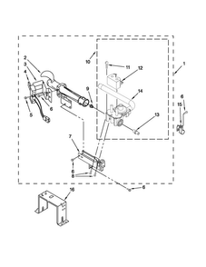 Burner Assembly Diagram and Parts List for MLE20PDBGW0  Maytag Washer Dryer Combo