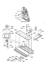 Machine Compartment Diagram and Parts List for BG18VL-P1320704WL  Amana Refrigerator