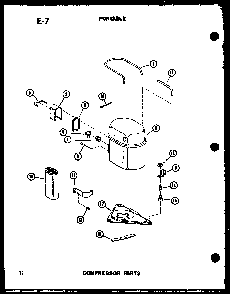 Section 5 Diagram and Parts List for ES6P-2SPMP P54972-35R Amana Air Conditioner