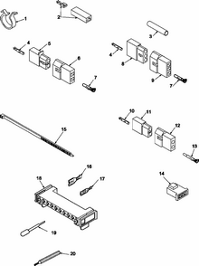 Terminals And Motor Connection  Block Diagram and Parts List for LGD65AW-PLGD65AW  Amana Dryer