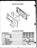 PLAIN OVER DOOR ASSY Diagram and Parts List for SBP24AA0PU SBP24AA0P U Amana Range