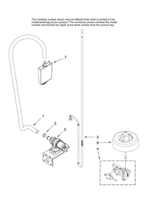 Fill And Overfill Parts Diagram and Parts List for ADB2500AWB46  Amana Dishwasher