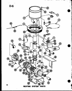 Heating System Parts (epcg4212-1b/p67470-9c) (epcg4812-1b/p67470-10c) (epcg4812-3b/p67470-12c) (epcg6012-1b/p67470-11c) (epcg6012-3b/p67470-13c) Diagram and Parts List for EPCG4213-1B P67470-4C Amana Air Conditioner