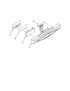 Control Panel & Latch Parts Diagram and Parts List for MDB7851AWQ2  Maytag Dishwasher
