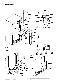 Cabinet Back Diagram and Parts List for SRD526TW-P1310201WW  Amana Refrigerator