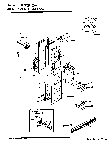 Freezer Door Diagram and Parts List for CDNS22V9A BR35A Maytag Refrigerator