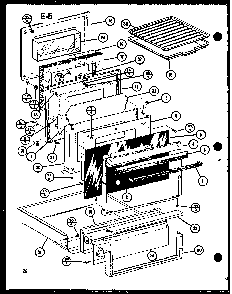 Section 9 Diagram and Parts List for RCR-700-P85727-3S  Amana Range