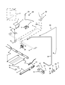 Manifold Parts Diagram and Parts List for AGR3311WDW3  Amana Range