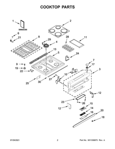 Part Location Diagram of W11158783 Whirlpool SHIELD