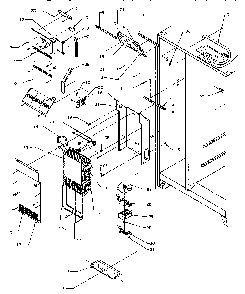 Evaporator & Air Handling Diagram and Parts List for SZD25S5W-P1190415WW  Amana Refrigerator