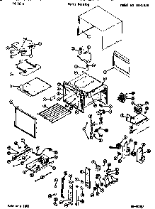 Replacement Parts Diagram and Parts List for WG1010000  Amana Microwave