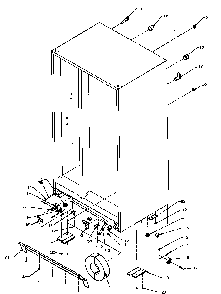 Drain And Rollers Diagram and Parts List for SQD25N2L-P1181317WL  Amana Refrigerator