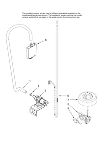 Fill And Overfill Parts Diagram and Parts List for MDB6702AWQ41  Maytag Dishwasher