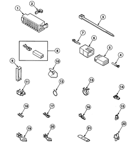 Terminals Diagram and Parts List for SWT621LD  Speed Queen Washer