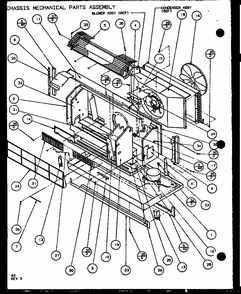 Chassis Mechanical Parts Assembly (pth09300f/p1102601r) (pth09400f/p1102701r) (pth09300fc/p1103001r) (pth09400fc/p1103101r) Diagram and Parts List for PTH09400F P1102701R Amana Air Conditioner