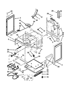 Chassis Parts Diagram and Parts List for MER7662WS2  Maytag Range