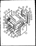 Part Location Diagram of 88889CX Whirlpool LINER, OVEN BACK