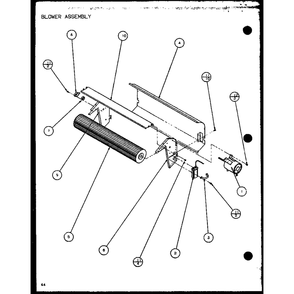 Blower Assembly 1 Diagram and Parts List for PTC07300ER P9812501R Amana Air Conditioner