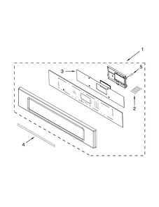 Control Panel Parts Diagram and Parts List for JMC2430WS01  Jenn-Air Microwave
