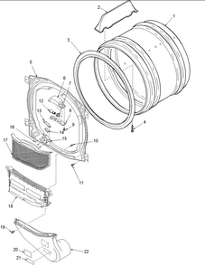 Part Location Diagram of 503627 Whirlpool Refrigerator push bar