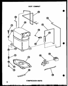 Compressor Parts (7-2jm/p54336-64r) (11-5jh/p54336-66r) (12-3j/p54390-99r) (12-3jh/p54336-63r) Diagram and Parts List for 109-2J P54390-97R Amana Air Conditioner