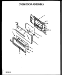 OVEN DOOR ASSY Diagram and Parts List for RBK28FGL P1142379N L Amana Range