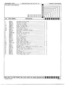 Freezer Compartment Page 2 Diagram and Parts List for 23874B  Admiral Refrigerator