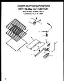 LOWER OVEN COMPNT WITH GLOW BAR IGN Diagram and Parts List for RMS379  Amana Range