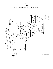 Door Diagram and Parts List for 79074232315  Kenmore Range