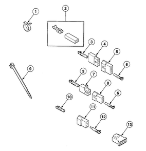 Terminals Diagram and Parts List for SSG709LF  Speed Queen Dryer