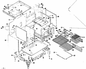 Body Assembly Diagram and Parts List for 1439007100  Kenmore Range