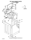 TOP AND CABINET PARTS Diagram and Parts List for MAT14PRAWW1  Maytag Washer