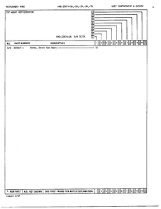 Unit Compartment/system Page 3 Diagram and Parts List for 23874A  Admiral Refrigerator