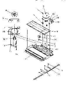 Compressor Compartment Diagram and Parts List for TR22S4L-P1196202WL  Amana Refrigerator