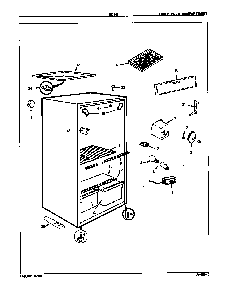 Fresh Food Compartment Diagram and Parts List for RC5HB E8S00 Maytag Refrigerator