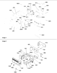Ice Maker/control Assy Diagram and Parts List for SRD528VE-P1320402WE  Amana Refrigerator
