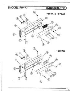 Part Location Diagram of 0862-417 Maytag Support-backguard end-left