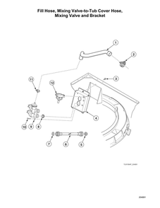 Part Location Diagram of 203741 Maytag Mixing valve
