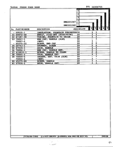 Fresh Food Door Page 3 Diagram and Parts List for 321340  Admiral Refrigerator